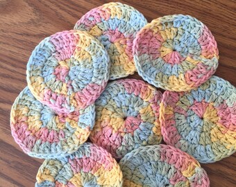 Facial Scrubbies, scrubbies, cotton scrubbies, facial rounds, cotton rounds, cleansing pads, cotton pads,