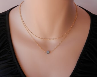 dainty labradorite necklace gold natural labradorite pendant blue flash rainbow labradorite genuine labradorite jewelry labradorite choker