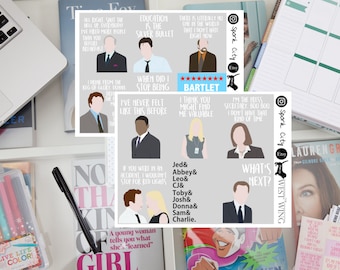 The WEST WING quote & picture Planner Sticker