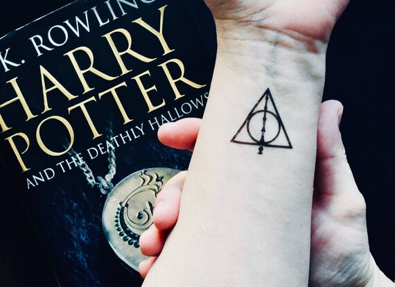 Harry Potter Heiligtümer des Todes temporäres tattoo