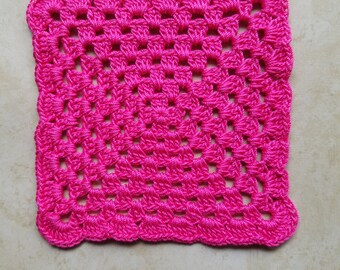 Square Doily, Crocheted