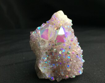 Angel Aura Lavender Spirit Quartz Crystal Cluster Self Standing