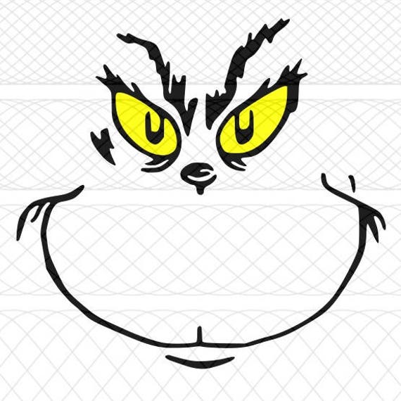 Download Grinch Face SVGPNGSTUDIO3 Cut Files for Silhouette