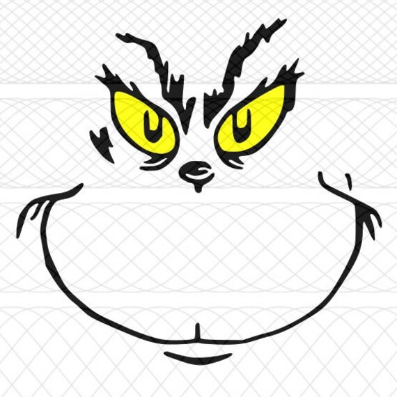 Download Grinch Face SVG|PNG|STUDIO3 Cut Files for Silhouette Cameo ...