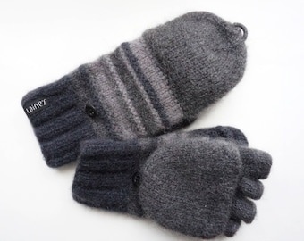 Convertible Mittens / Wool Mittens