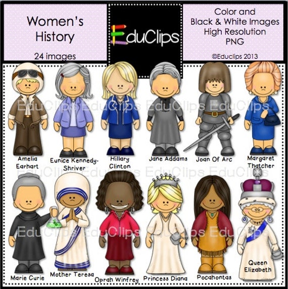 Women's History Clip Art Bundle