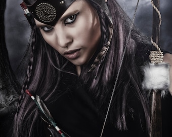 Leather headpiece • warrior crown