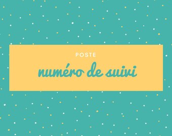 numéro de suivi