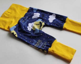 Peter Pan ~ Maxaloones ~ Cloth Diaper Pants ~ Grow With me Pants ~ Baby Wearing Pants ~ Monster Maxaloones ~ NB,6m,24m,3t,5t Baby Leggings