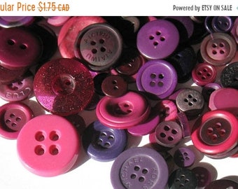 50% OFF - Plum Purple - Button Selection