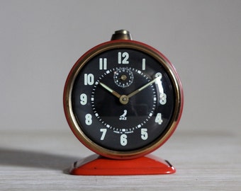 Vintage French Jaz Alarm Clock 50's Retro/ Mid Century Upcycled