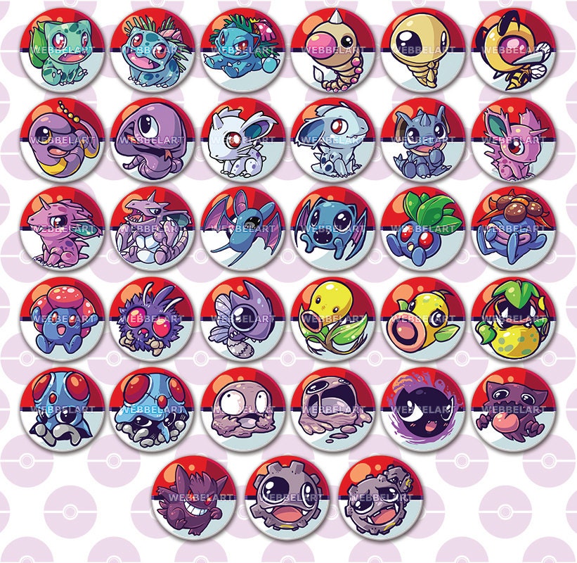 first-generation-poison-type-pokemon-buttons-38mm