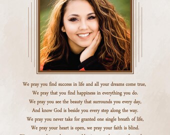 Graduation Gift for Granddaughter-Graduation Gift for Grandson-Graduation Gift for Niece-Graduation Gift for Nephew-Choice of Poem
