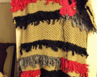 Art to Wear/ Sweater Gypsy/ Fringed-Appliqued/ Funky Romantic/ EcoTattered/ Chic and Shabby/ Junk Styling/ Sweater Couture/ Sheerfab Funwear