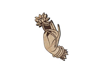 Lotus Laser Cut Lapel Pin