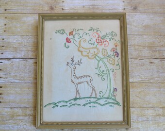 Vintage Framed Embroidery