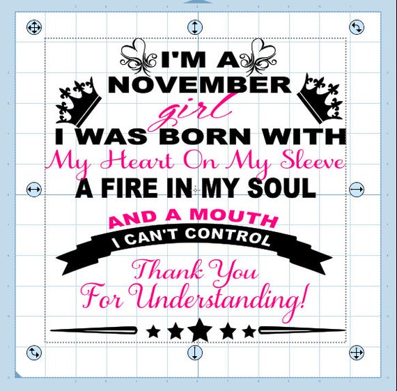 Download November Birthday Girl SVG