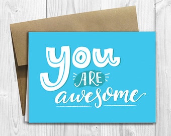 You are awesome | Etsy
