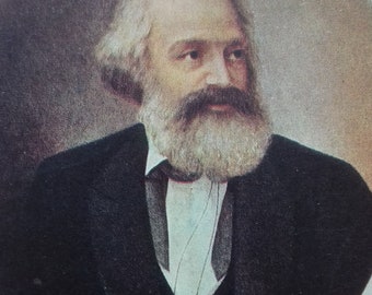 Soviet Postcard - Artist N. Matveyev "Karl Marx", 1968