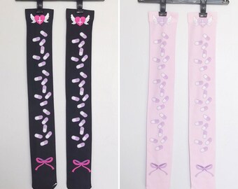 Menhera Angel Thigh Highs - 2 Colorways - One Size