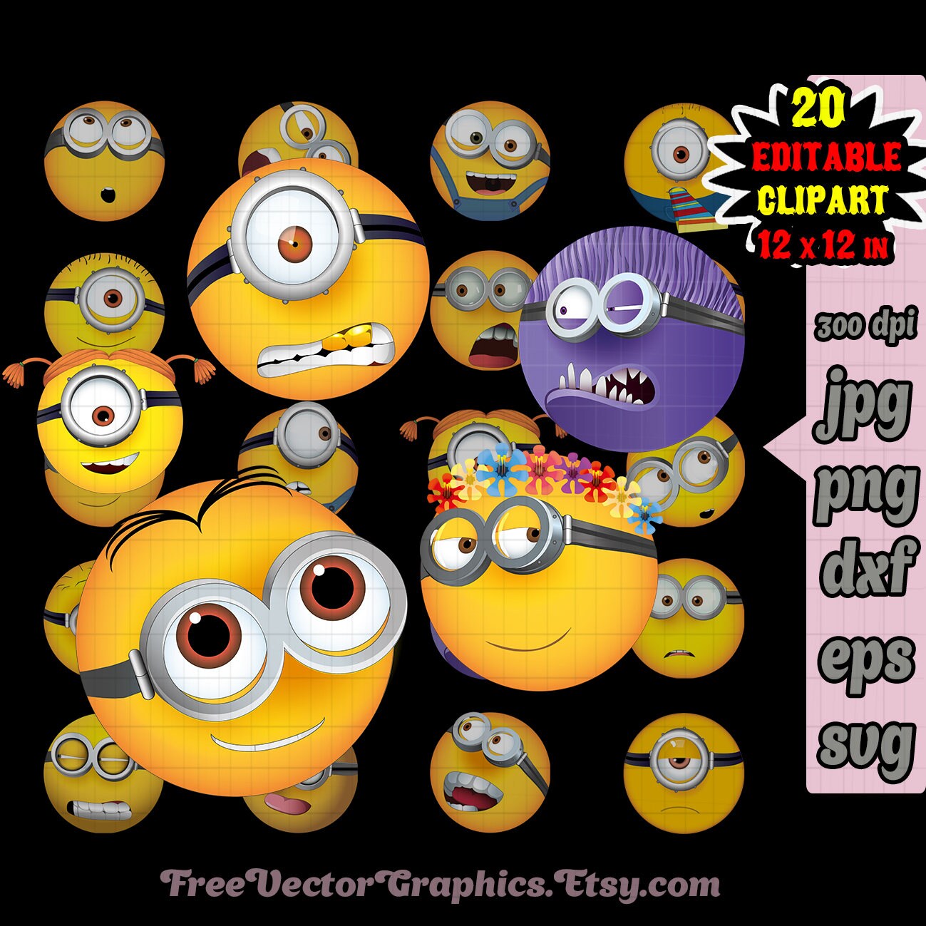 Gru minions emoji svg minions svg minion party minion party