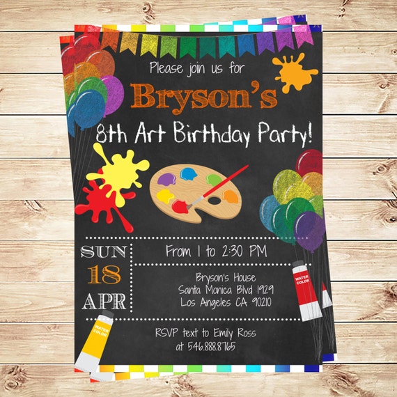 This is a graphic of Divine Free Printable Paint Party Invitations It is a graphic of Divine Free Printable Paint Party Invitations