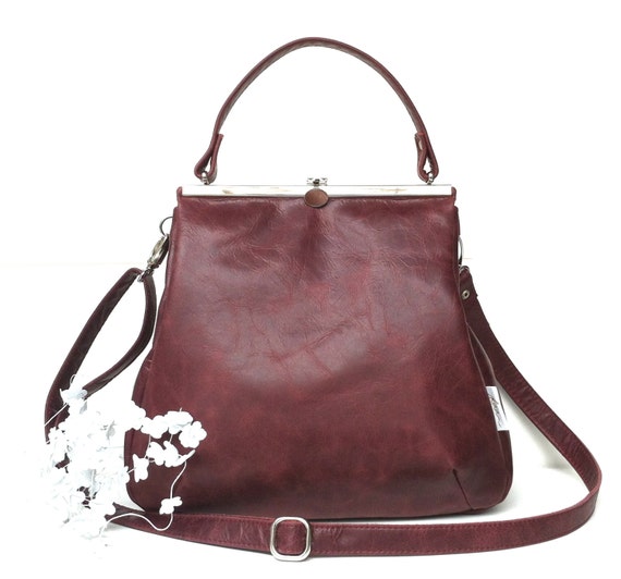 leather bag,handbag black, kaa berlin, Klipper "RUBIN",