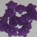 Hand Dyed 10mm Grape Lucite Flowers (sf10mm23)