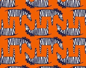 Zebra Orange For The Trekking Collection By Michael Miller Fabrics
