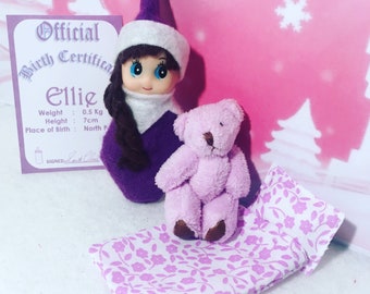 Baby Elf Doll Ellie The Shelf Sitter With Accessories
