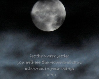 Deep Peace celtic blessing moon photo quote white moon in