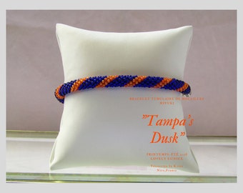 "Tampa's Dusk" tubular bracelet