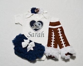 dallas cowboys baby girl outfit - baby girl dallas cowboys outfit - girls cowboys outfit - dallas cowboys baby gift dallas cowboys football