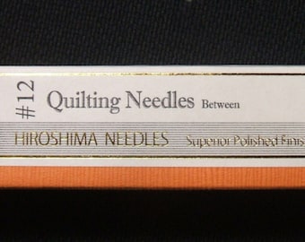 Tulip 6 Pack Quilting Between Size 12 Needle Hiroshima Needles Superior Polished Finish