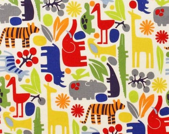 Alexander Henry Zoo Primary Colors Cotton KNIT Fabric, many size variety options available
