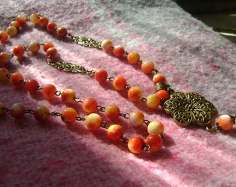 Necklace #Apple# vintage necklace, vintagestyle, bohostyle, gemstone necklace