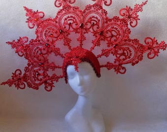 Headdress "Kokoshnik Kalinka"