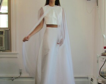 NEW Sheer Bridal Cape Coverup - Full Length