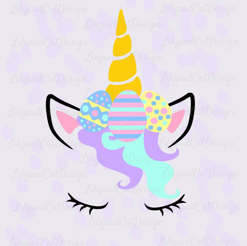 Easter Unicorn svg easter svg unicorn svg easter eggs svg