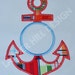 Monogram Anchor Applique Machine Embroidery Design WA010EE