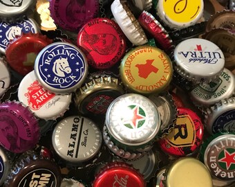 159 metal bottle caps, craft supply
