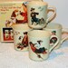 4 Season Coffee Cups, Norman Rockwells A Boy and His Dog Set, Four Seasons Mug Series, 1984 Mint in Box