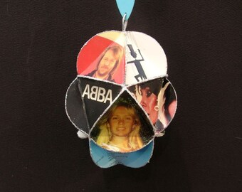 ABBA Album Cover Ornament Made Of Repurposed Record Jackets