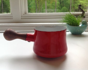 Vintage Dansk Butter Pot - Red - IHQ - France