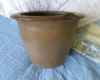 Vintage 1800s Beautifully Flawed Crock