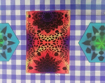 Geometric Mandala Backpatch
