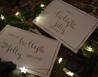 Holly Jolly CHRISTMAS CARD