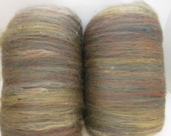 Fiber Batt - Merino and Soy Silk 4.5 oz 140 grams (Hiking with Gnomes)