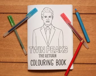 Twin Peaks: The Return colouring book