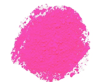 ON SALE!! Neon Pink Fluorescent Pigment Powder for Paints, Nail Art, Soap Making, Candle Making and other Craft Projects